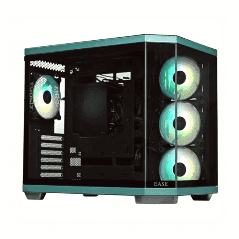 Ease EC124B Pro Tempered Glass PC Case Panoramic View Type-C