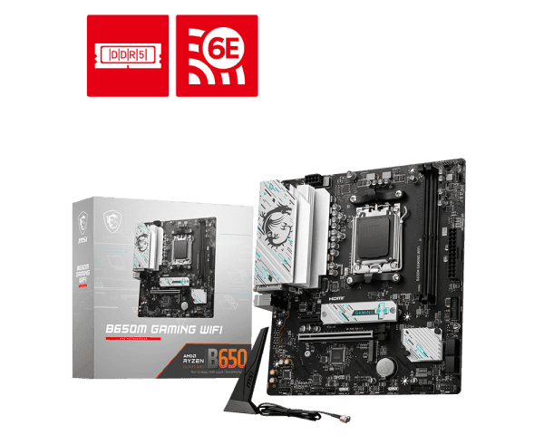 MSI B650M Gaming WIFI DDR5 M-ATX AM5 Gaming Motherboard