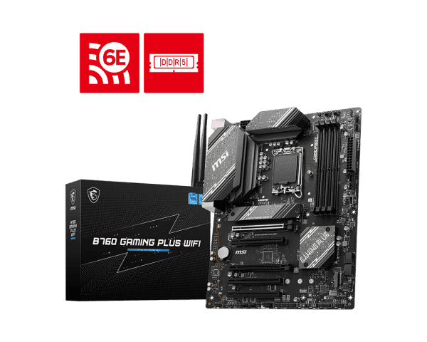 MSI B760 Gaming Plus Wifi ATX LGA1700 DDR5 Gaming Motherboard