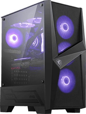 MSI MAG Forge 100R Mid-Tower ATX Gaming Case – Black