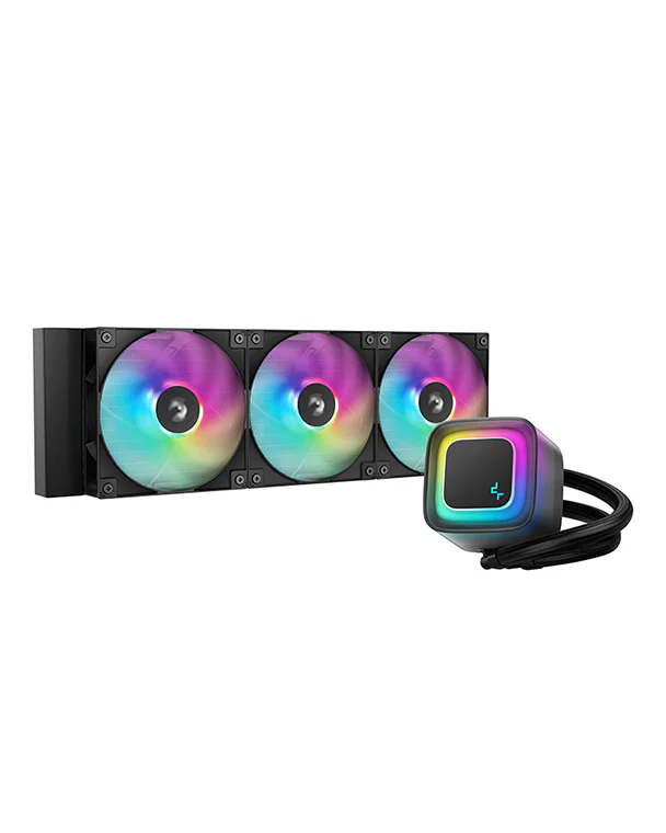 DeepCool LE360 V2 360mm ARGB AIO CPU Liquid Cooler – Black/White