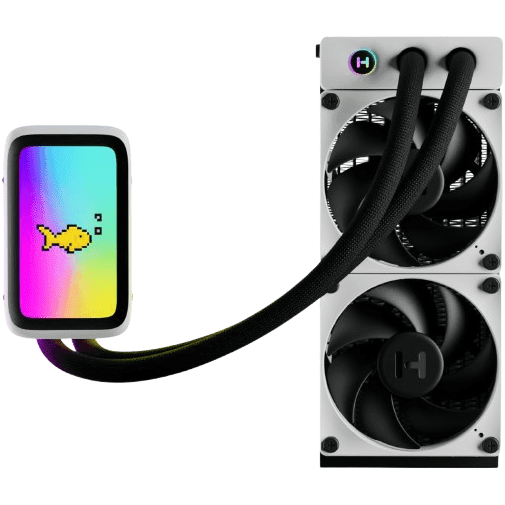 HYTE Thicc Q60 240mm Digital ARGB LCD AIO Liquid CPU Cooler