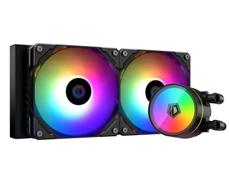 ID-Cooling ZoomFlow 240XT V2 240mm ARGB AIO CPU Liquid Cooler – Black/White