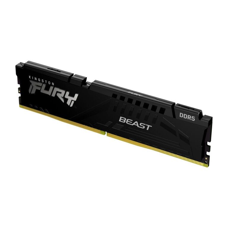 Kingston Fury Beast 16GB (1x16GB) 4800Mhz CL38 DDR5 Ram – Black/White