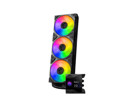 MSI MPG CoreLiquid D360 360mm ARGB AIO Liquid CPU Cooler – Black