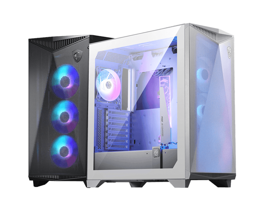 MSI MPG Gungnir 300R Airflow Mid-Tower E-ATX Gaming Case – Black/White