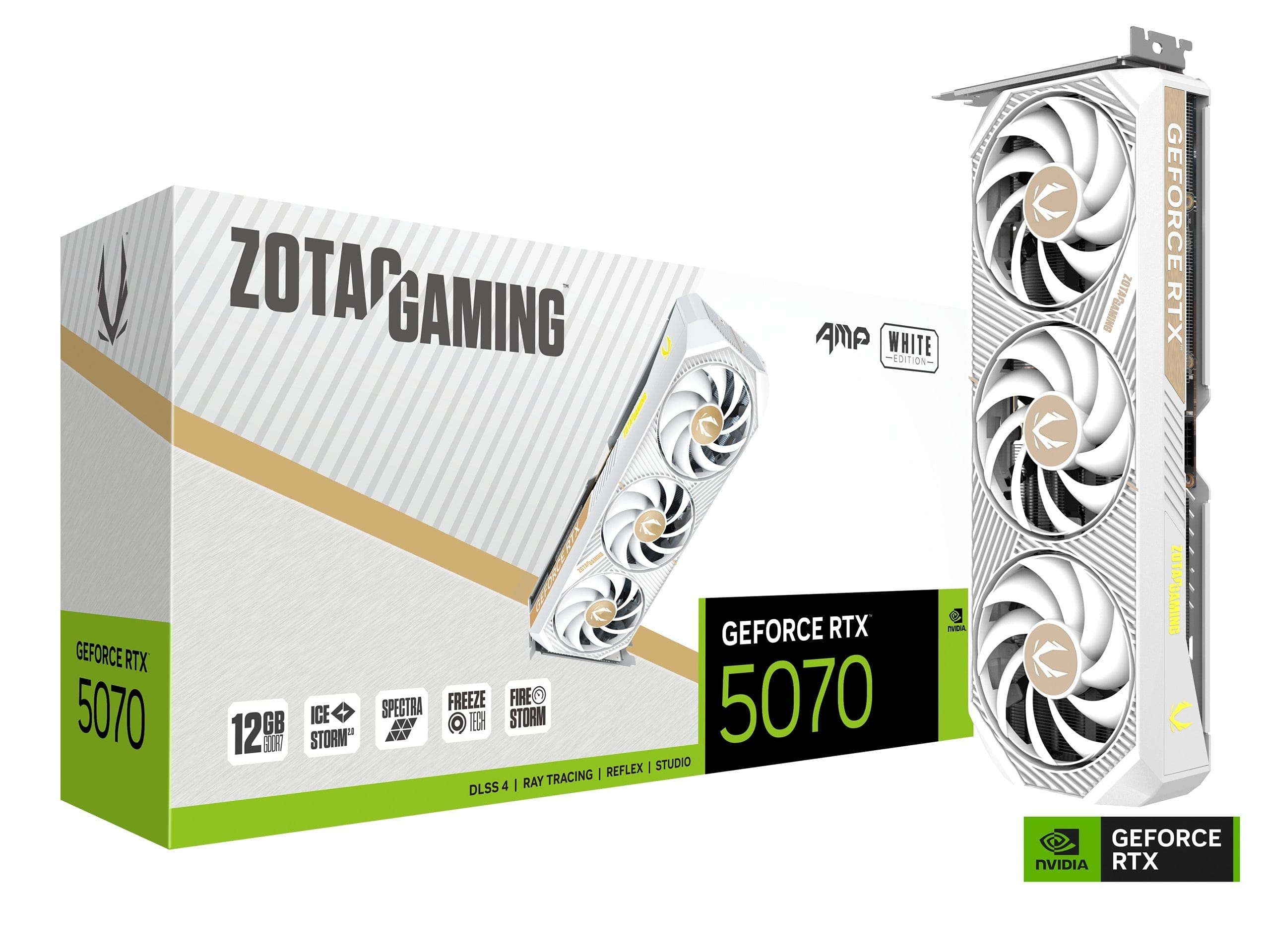 Zotac Gaming GeForce RTX 5070 Ti Solid Core OC 16GB Graphics Card – White Edition