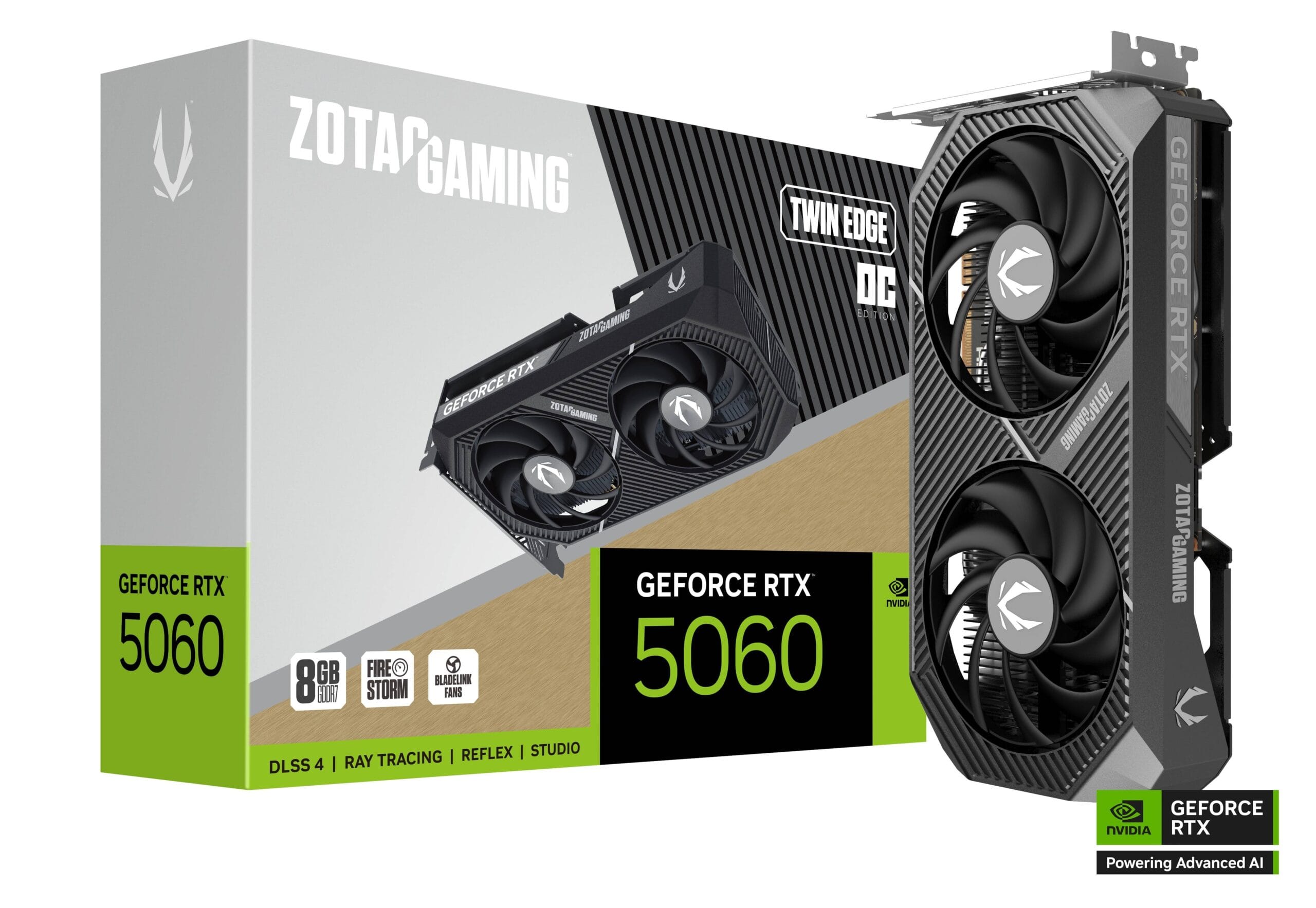 ZOTAC GeForce RTX 5050 Twin Edge 2-Fan Graphics Card