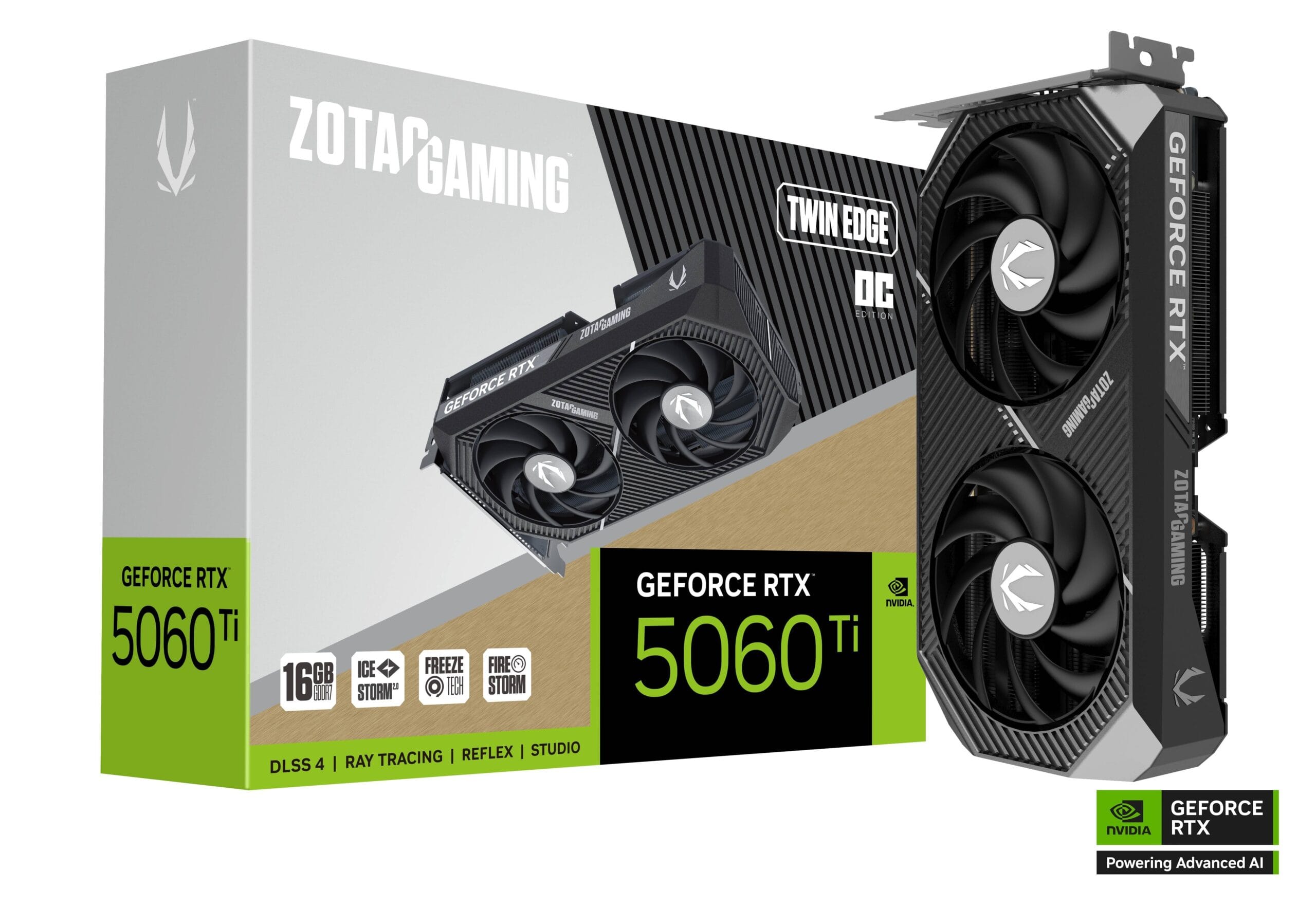 ZOTAC GeForce RTX 5060 Ti Twin Edge 2-Fan Graphics Card